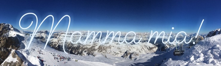Panoramic view from the top of Marmolada